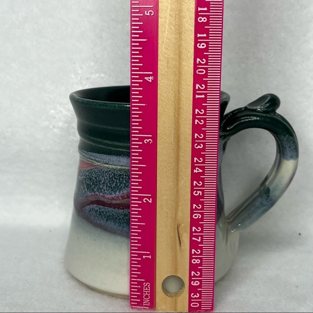 Hand Thrown Glazed Coffee Mug Signed Artist Mark‎ Hudak Of Throwing Mud Gallery - Picture 7 of 7